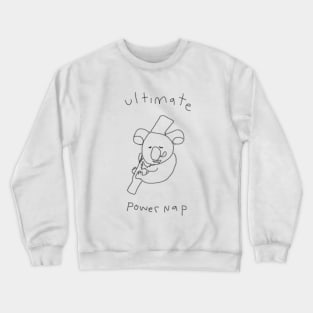 Snooze and Tree-squeeze: Koala's Ultimate Power Nap Crewneck Sweatshirt